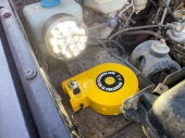 Bobtail Land Rover retractable LED worklight